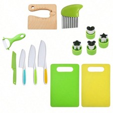 Montessori Kitchen Tools,13Pcs Toddler Knife Set Kids Knife Set for Real Cooking