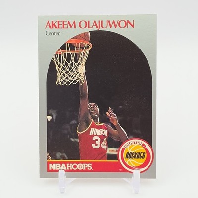 1990-91 NBA Hoops Hakeem Olajuwon Base Set #127 Houston Rockets