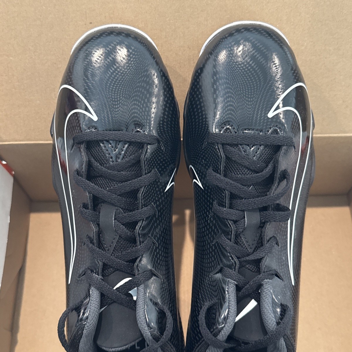 Nike Vapor Untouchable Shark 3 Black Low-Top Football Cleats Size 10.5 NEW Nike Vapor Untouchable 3 Elite Black Cleats (AO3006-010  main image 4