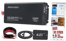 2000 watt inverter,Pure Sine Wave Inverter DC 12V to AC 110-120V 2000W