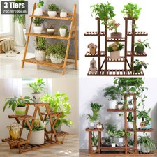 Retro Mut Tier Ladder Shelf Bookcase Plant Flower CD DVD Display Unit Stand Rack
