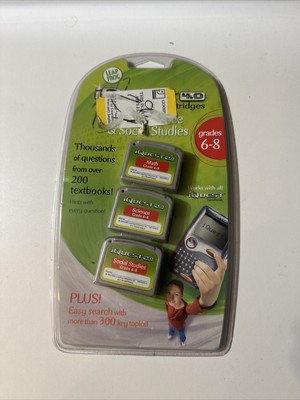 Leap Frog IQuest 4.0 Cartridges Math, Science, & Social Studies Grades 6-8