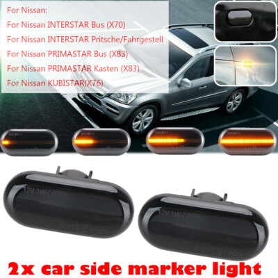 2x LED Dynamic Seitenmarkierung Kotflügel Blinker Für Mercedes Smart Fortwo W453