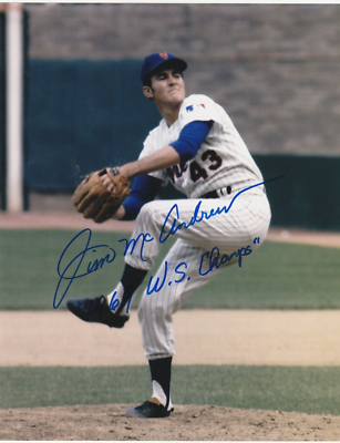 JIM MCANDREW NEW YORK METS 1969 WS CHAMPS ACTION SIGNED 8x10 | eBay