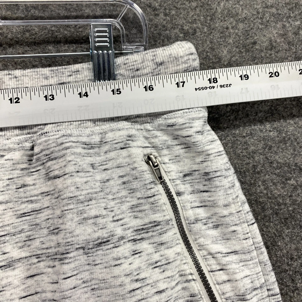 Skort Chá Verde Feminino 2XL Cinza Curto Midi Cordão Bolsos Forrados Algodão Casual - Imagem 4 de 4