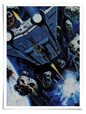 Poster : 1979 ASTEROIDS Atari 2600 (manual detail) - 12x18'' Premium Matte Paper