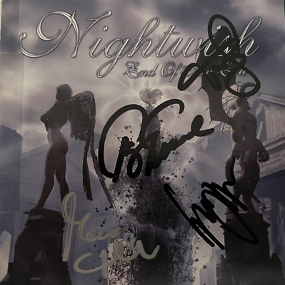 Nightwish End of an era autographed signed cd Tarja Turunen Tuomas