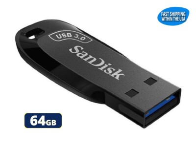 Sandisk Ultra Shift 64GB 3.2 Flash Drive USB for Laptops and Computers