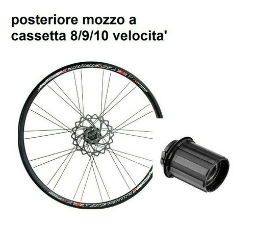 coppia ruote-cerchio 26 mtb freno a disco mozzo a cassetta 8/9/10 v. | eBay
