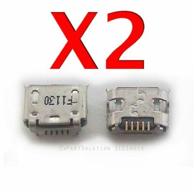 2-Pack Alcatel JOY TAB 9029Z/9027W Micro USB Charging Port Dock Connector (Genuine Part)