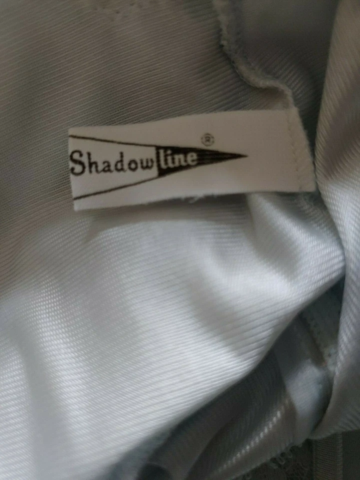 SHADOWLINE Vintage Bata Camisón CONJUNTO Bebé Azul Lencería Pequeño Foto 4 de 4
