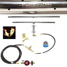 T24CK+: DELUXE PROPANE DIY GAS FIRE PIT KIT & 24" LIFETIME WARRANTED 316 BURNER