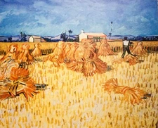 high quality oil painting handpainted on canvas "Harvest in Provence"@N10544