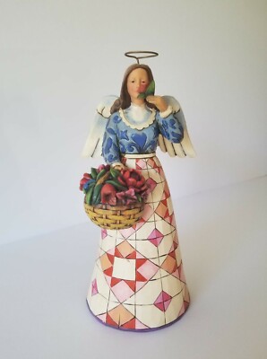 Jim Shore Heartwood Creek Angel Smell the Flowers 4008943 | eBay