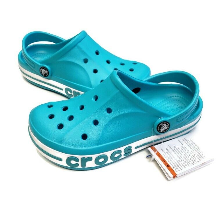 Crocs Kids Bayaband Printed Clog 205809-309 Blue.Green,CHOICE SZ NWT 