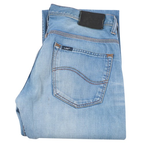 Lee Uomo Vestibilità Comoda Gamba Dritta Jeans Sbiadito Medio Lavare Taglia  W34 | eBay