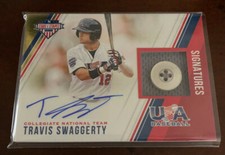 2018 Panini USA Stars and Stripes Travis Swaggerty Auto BUTTON #4/8 