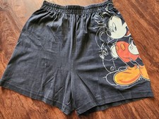 DISNEY 1969 MICKEY MOUSE UNLIMITED JERRY LEIGH SHORT BLACK SIZE MEDIUM USED