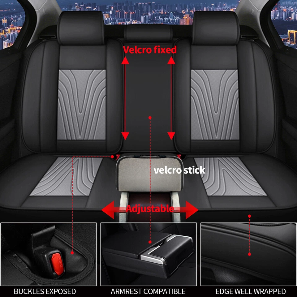 For Suzuki  RENO 2005-2008 Car 5-Seat Covers PU Leather Protector Full Set Pad - Изображение 4 из 4