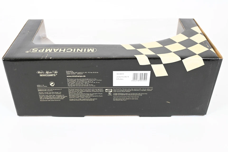 MINICHAMPS 1/18 Jordan FORD EJ 14 G. Pantano Diecast Model Car - Image 4 of 4