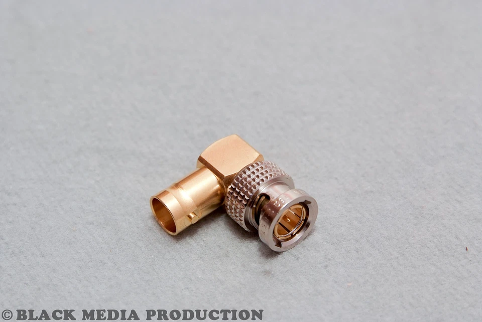 Connettore di collegamento BNC connettore angolare - UHD | 6G, 3G, HD-SDI | Damar & Hagen