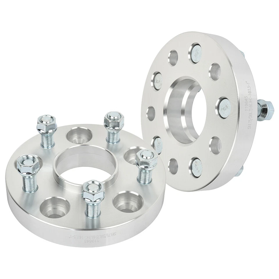 2Pcs 1" 25mm 5x4.75 Hubcentric Wheel Spacers For Chevrolet Equinox Impala Camaro Foto 4 de 4