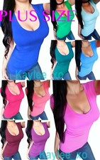 Women's Plus Size V-Neck Short Sleeve Basic Casual Cotton Tee Shirt X-Lg/2X/3X