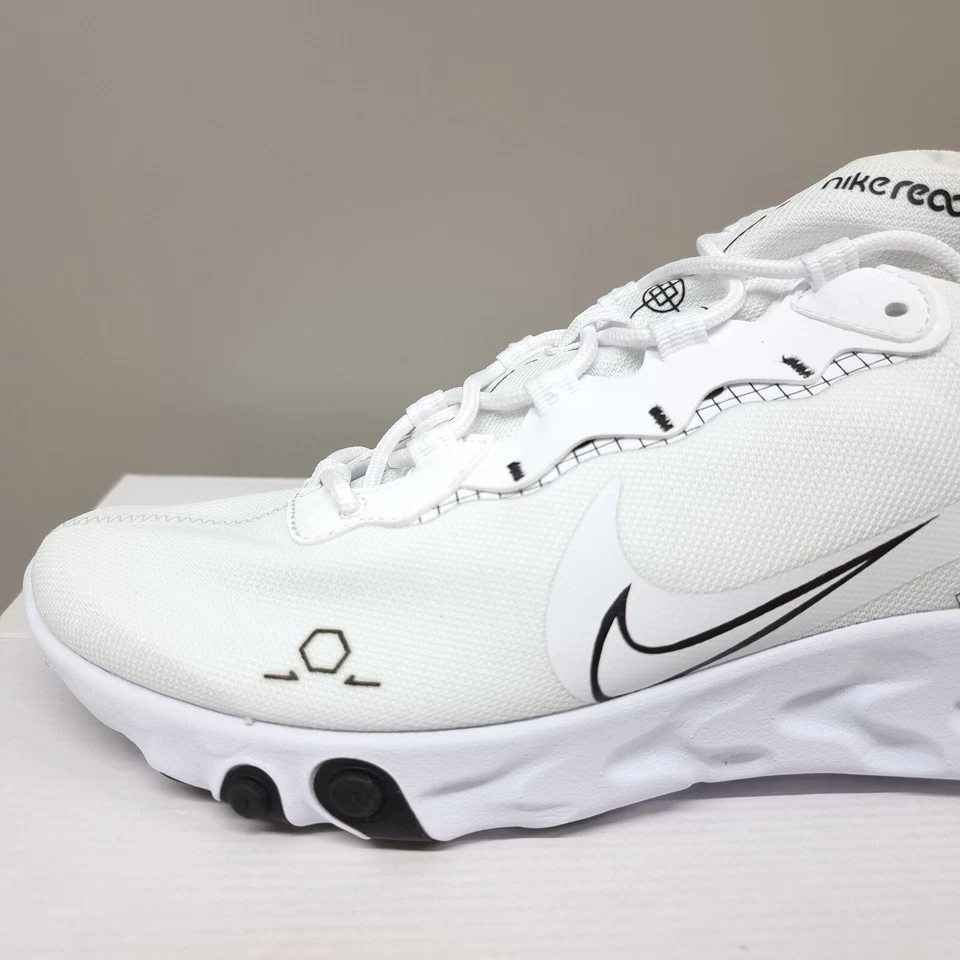 NIKE REACT ELEMENT 55 "SCHEMATIC" (CU3009 100) TRAINERS VARIOUS SIZES - Image 3 of 4