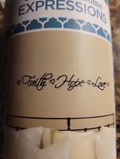 Wall Lettering Faith Hope Love Quote Repositionable Decal Black 24" x 3.75"