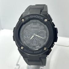 Casio G-Shock Men's Tough Solar Resin 20ATM Black Steel 48mm Watch GST-S300G