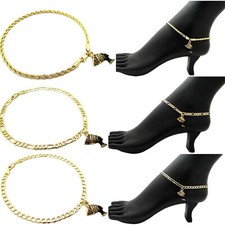 Egyptian Queen Nefertiti Pendant with 10" Various Chain Fashion Anklet 