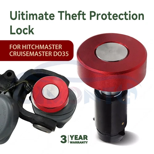 HITCHMASTER & CRUISEMASTER DO35/D035 LOCK ULTIMATE THEFT PROTECTION W/ 4 KEYS - Picture 1 of 13