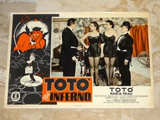 FOTOBUSTA ORIGINALE TOTO' ALL'INFERNO MASTROCINQUE FRAU FALDINI - T2