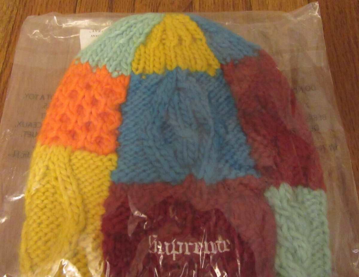 Supreme Block Knit Beanie Multicolor SS25 Supreme New York