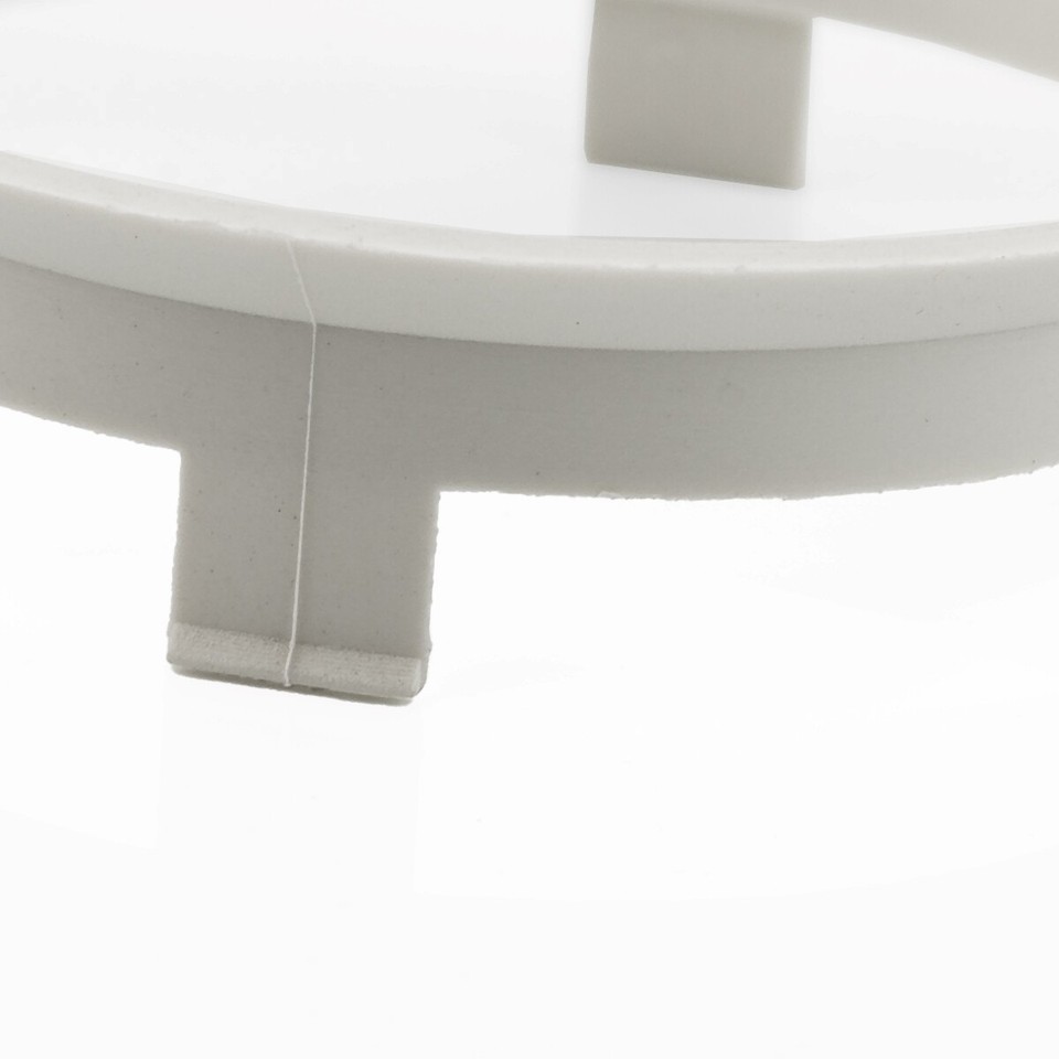TPi Kit 4 Anelli Di Centraggio Cerchione | Diametro Interno 57.1mm, Esterno 69.1mm | Materiale ABS In Fibra Di Carbonio, Colore Verde