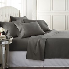 Queen Sheet Set - 6 Piece Set Including 4 Pillowcases - Deep Pockets - Breath...