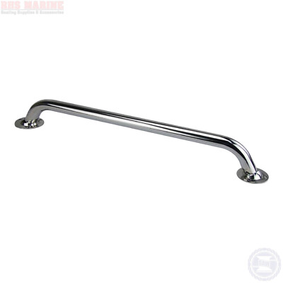 Grab Hand Rails 862mm x 25mm Flanged Ends 316 Stainless Steel Boat ...
