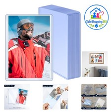 15 Pack Postcard Photo Top Loaders 4x6 Clear Hard Plastic Sleeves for Trading