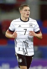 GERMAN FOOTBALLER Florian Wirtz autograph, IP signed photo