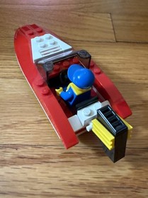 Lego City Speedboat 4641 - COMPLETELY BUILT Adult Owned Retired RAREw/Minifigure
