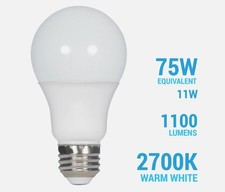 11w75w Dimmable 1100 Lum A19 Led 27k Warm White E26 Base Light Bulb L75a19d2527
