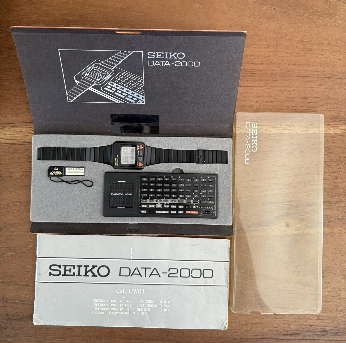 Rare Seiko Data-2000 UW01 w/ Keyboard, Box & Papers – 1980s Early
