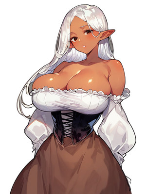Futanari no Elf Vinyl Car Decal Sticker 7'' Weatherproof