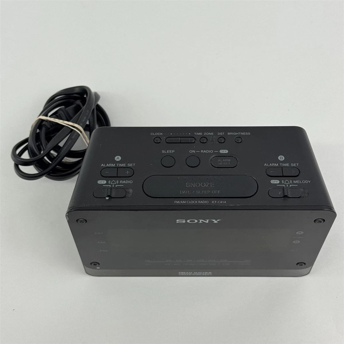 Reloj Despertador Digital SONY Dream Machine Modelo ICF-C414 AM/FM