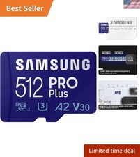 PRO Plus microSD Memory Card  Adapter, 512GB