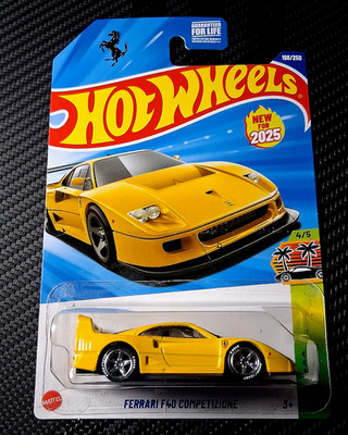 Hot Wheels 2025 Ferrari F40 Competizione CUSTOM Super Real Rider