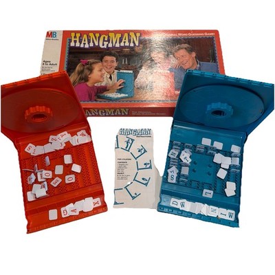 VINTAGE Hangman COMPLETE Milton Bradley 1988 Words Classic Game ~EUC~