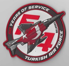 Turkish Air Force Patch Official New Phantom F4 TAF 50 Years of Service