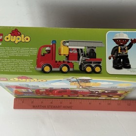 LEGO Duplo: Fire Truck Camion Pompieri, Retired Preschool Building Toy 10592