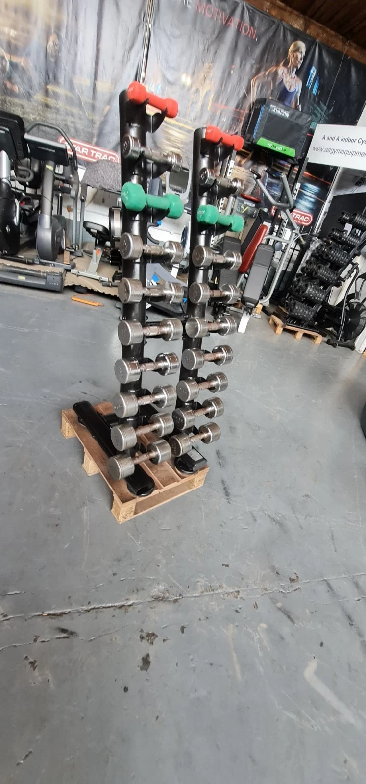 1 kg To 10 Kg Mixed Jordan Dumbbells /Rack All PAIRS Commercial Gym Equipment